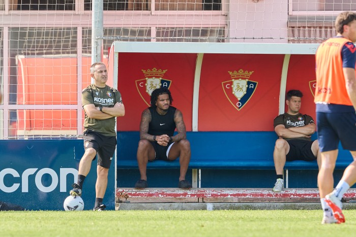 Solo una baja en Osasuna en el entrenamiento de hoy