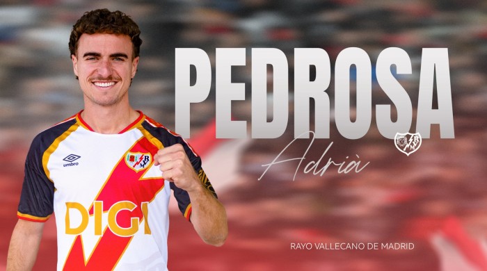 Adrià Pedrosa jugará cedido en el Rayo Vallecano hasta 2027