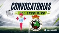 Players called up for the Celta and Racing match. Matchday 7. Players called up for the Celta and Racing match. Matchday 7.