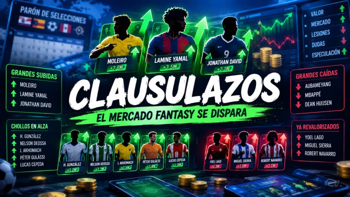 ¡Actualización de los clausulazos en LaLiga Fantasy para el parón de selecciones!